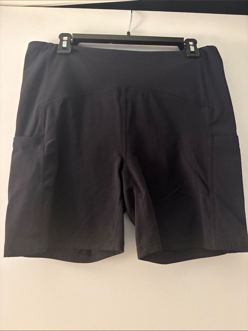Zella Black High-Rise Bike Shorts with Side Pockets